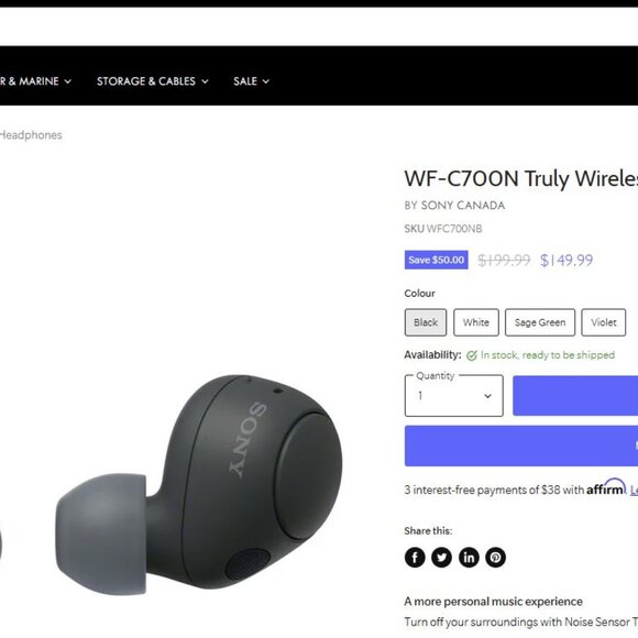 Sony Noise-Cancelling Earbuds – Great Condition! - Picture 5 of 5